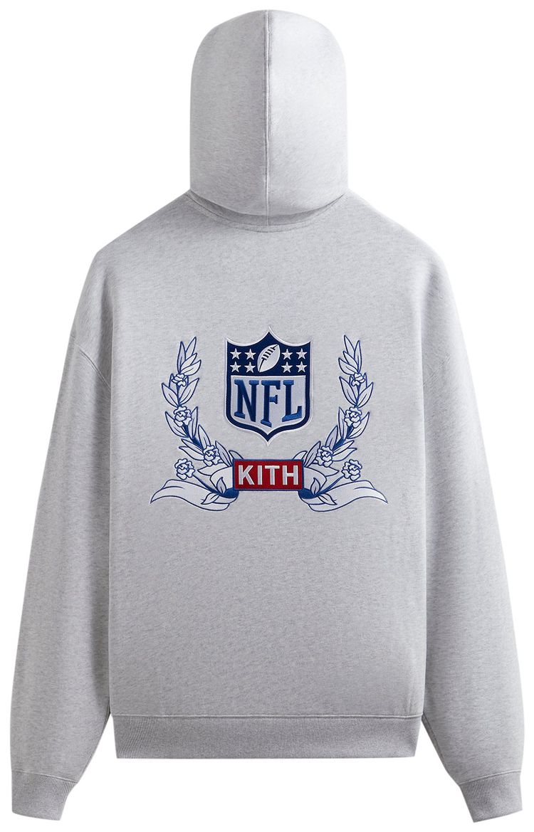 Kith For The NFL Giants Laurel Hoodie Light Heather Grey
