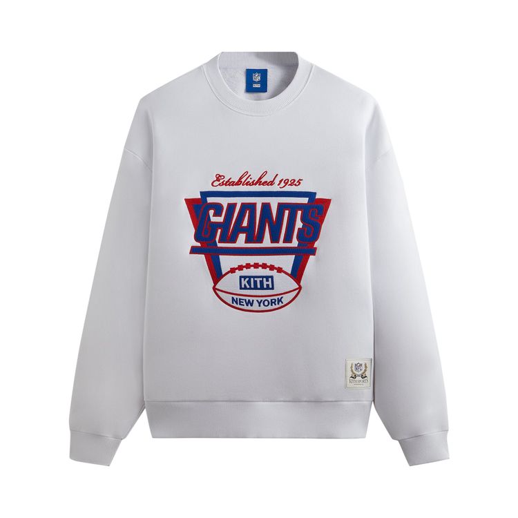 Kith For The NFL Giants 1925 Nelson Crewneck White