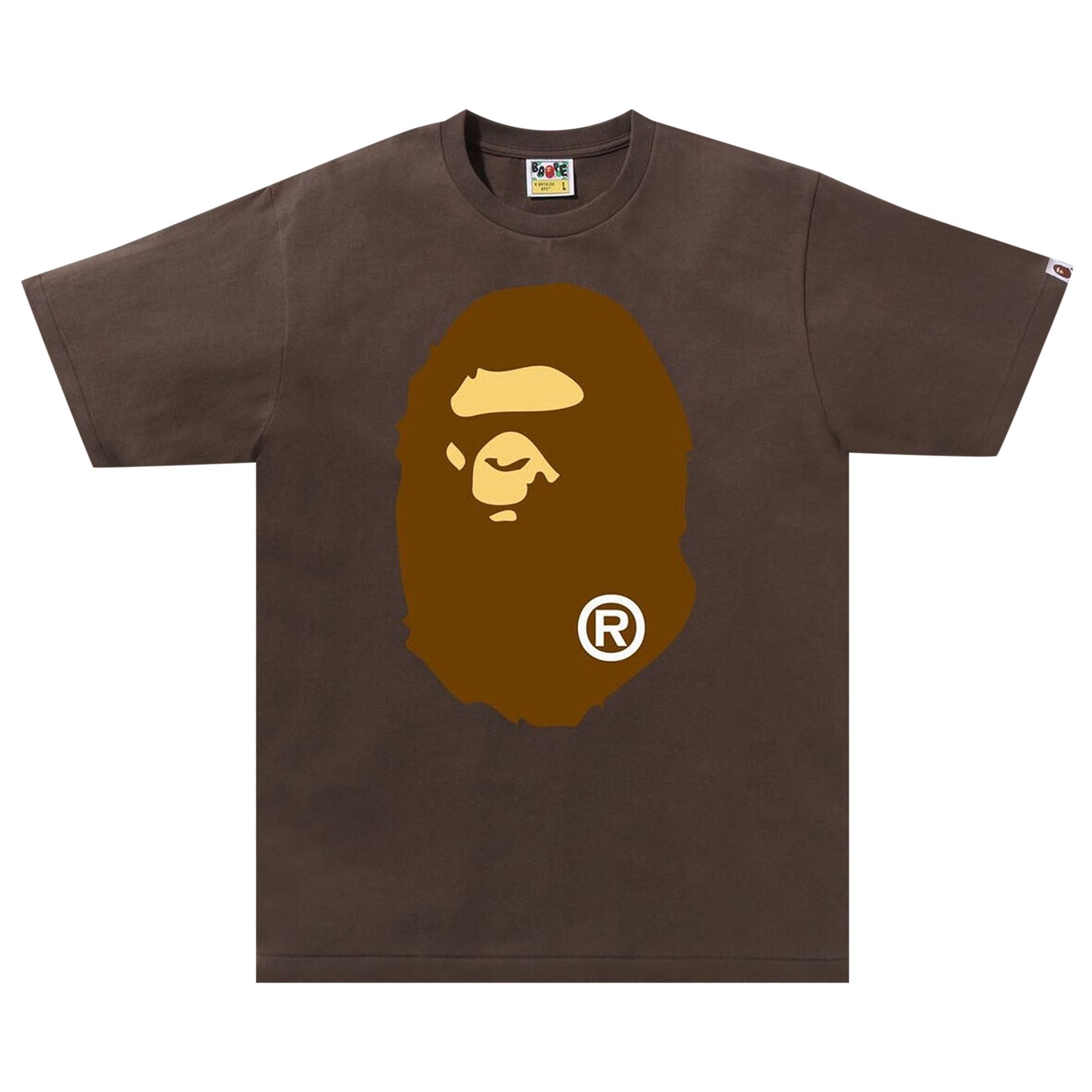 Buy BAPE Big Ape Head Tee 'Brown' - 1J80 110 003 BROWN | GOAT