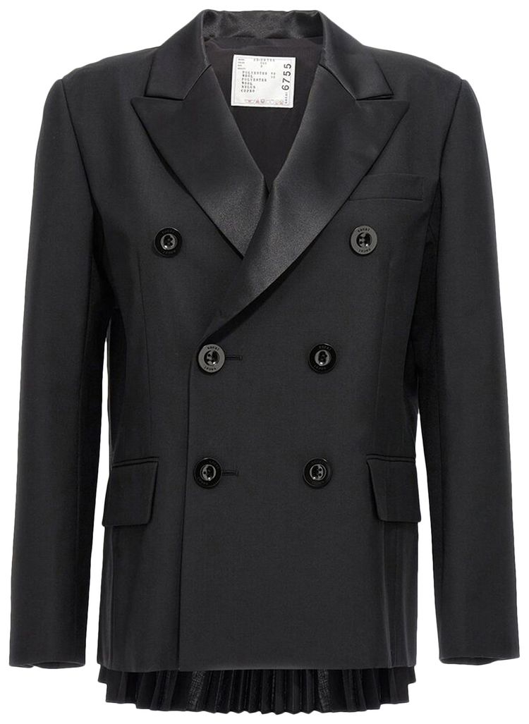 Sacai Suiting Mix Jacket Black