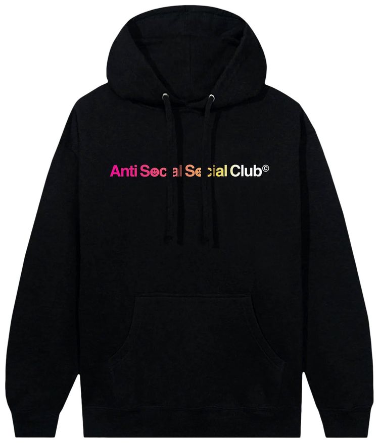 Anti Social Social Club Imprint Hoodie Black