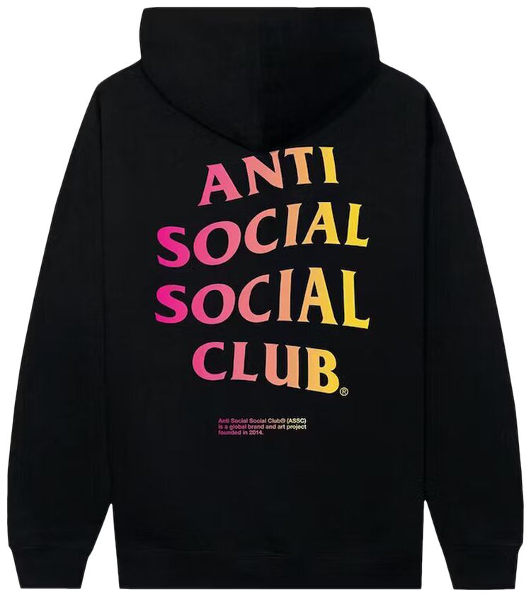 Anti Social Social Club Imprint Hoodie Black