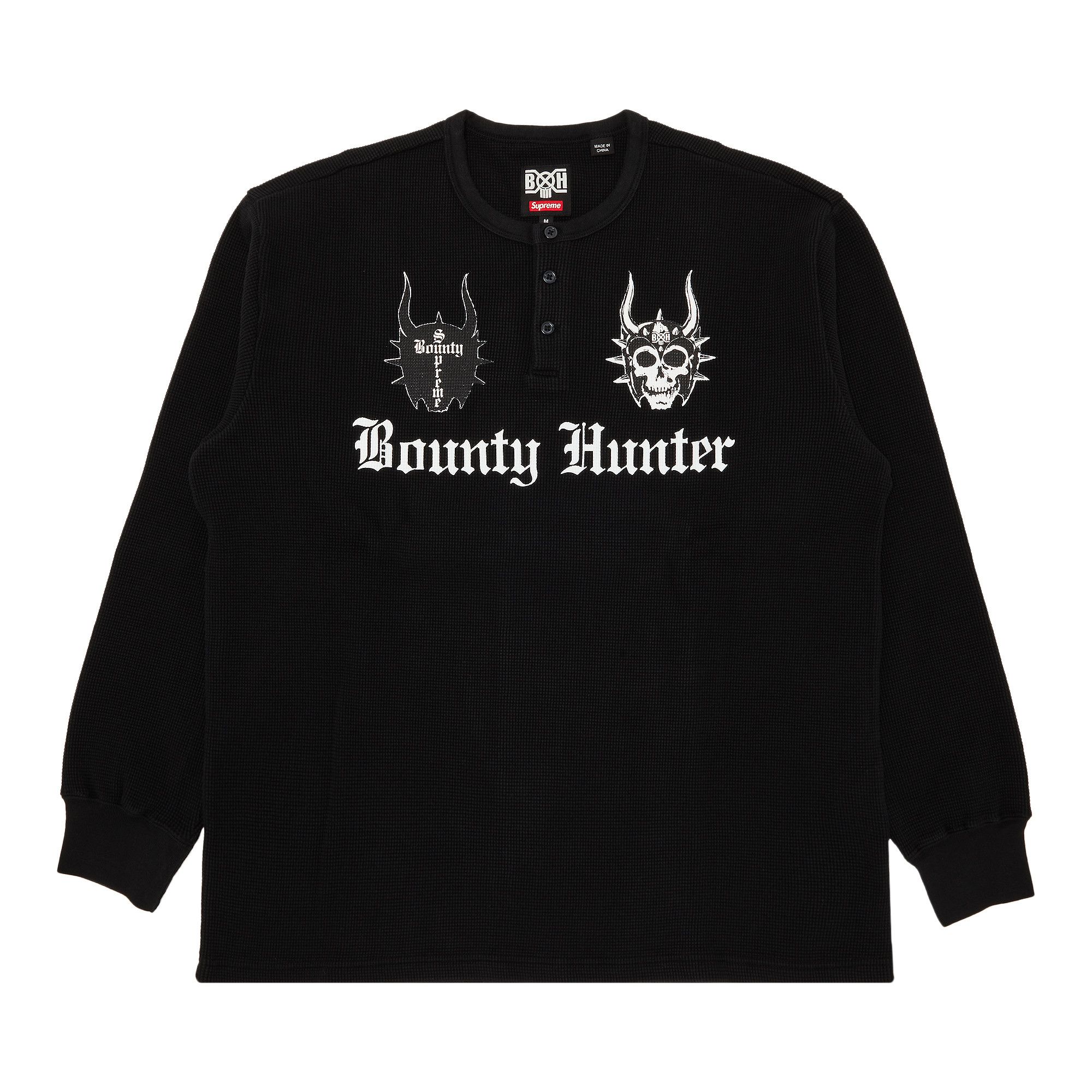 クールな価格でホットなピック Size xl Supreme x Bounty Hunter Thermal Henley Long-Sleeve Top 'Black' トップス