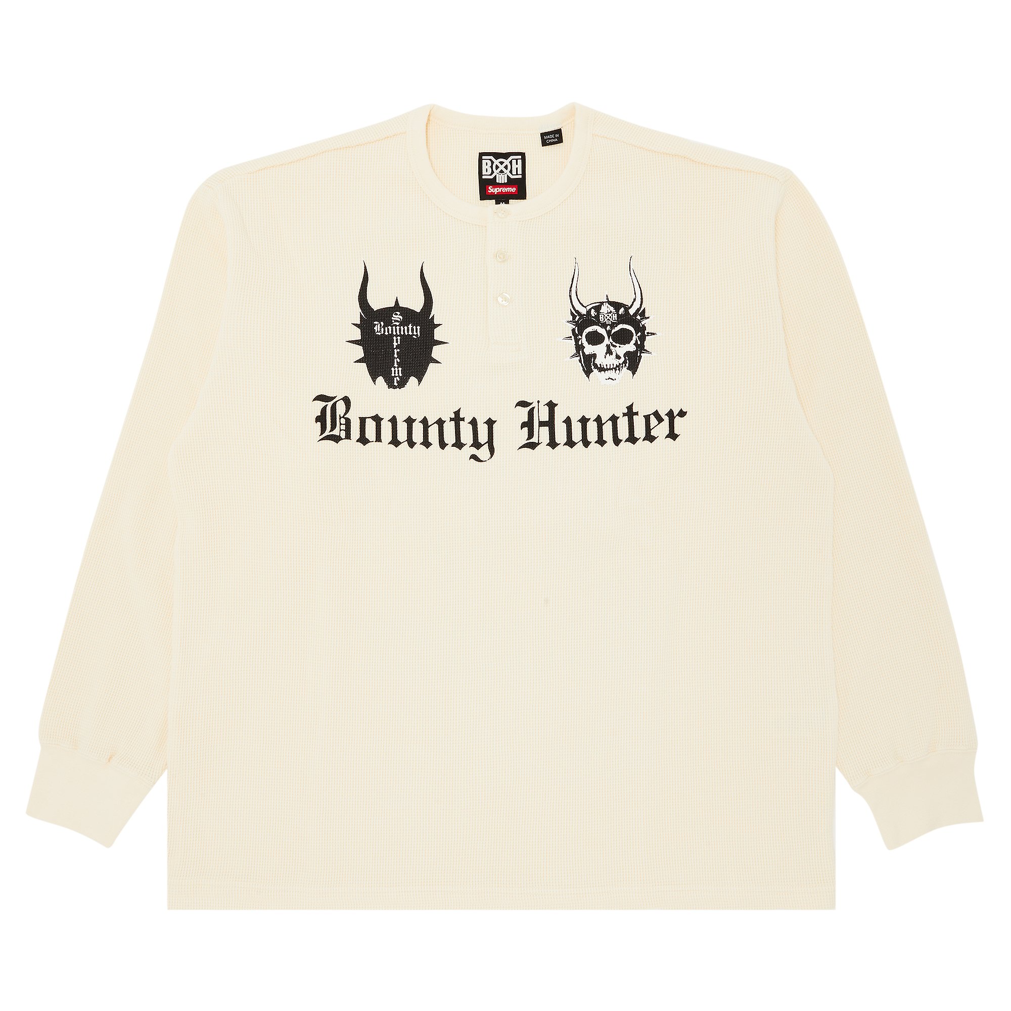 Bounty Hunter Thermal Henley L/S Top　黒S