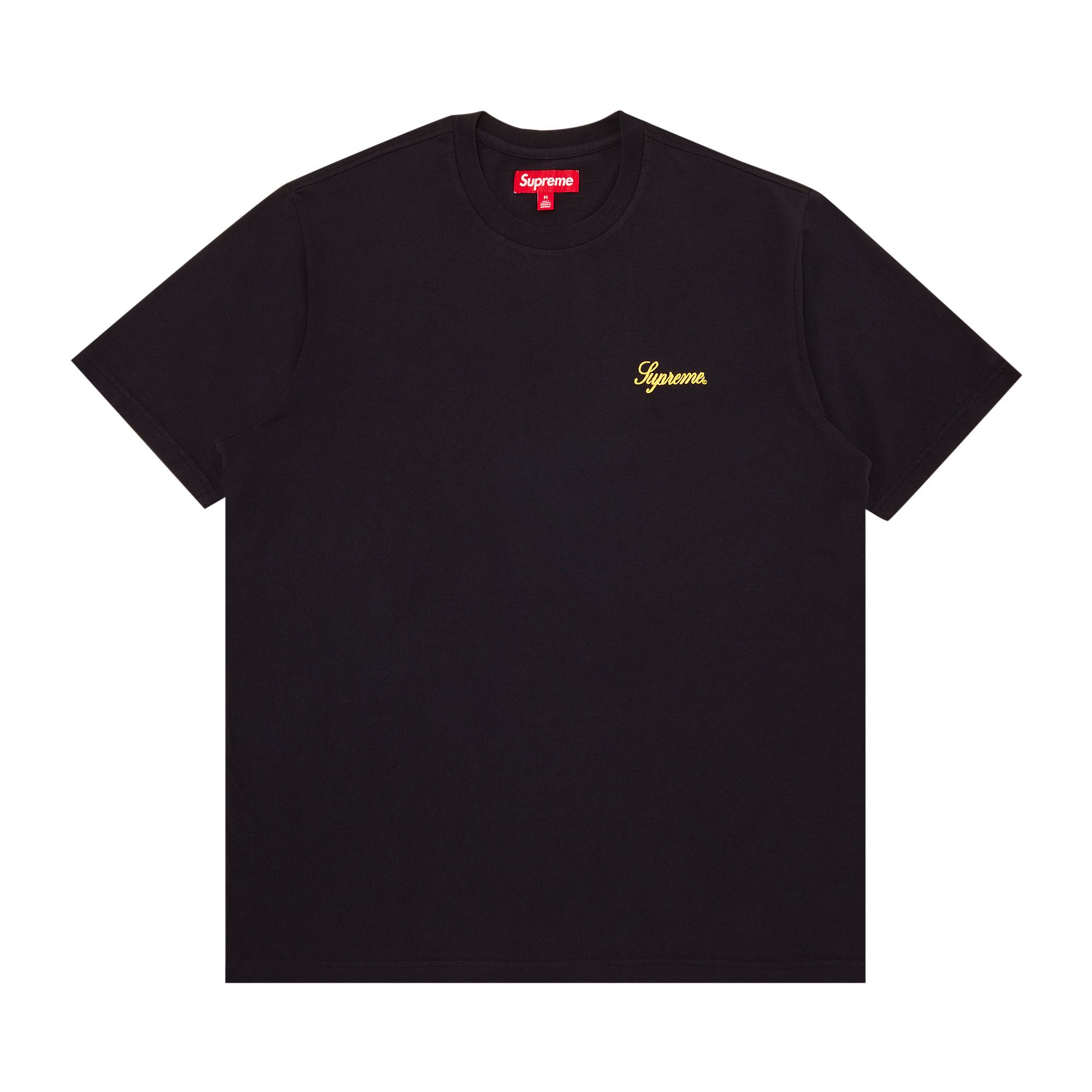 Black and gold supreme shirt sales