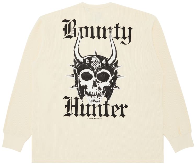 Supreme x Bounty Hunter Thermal Henley Long Sleeve Top Natural