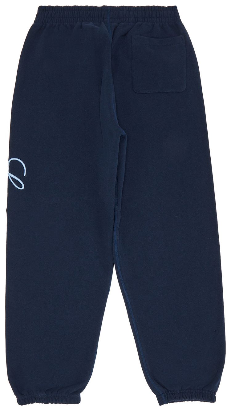 Supreme Raised Script Sweatpant Navy