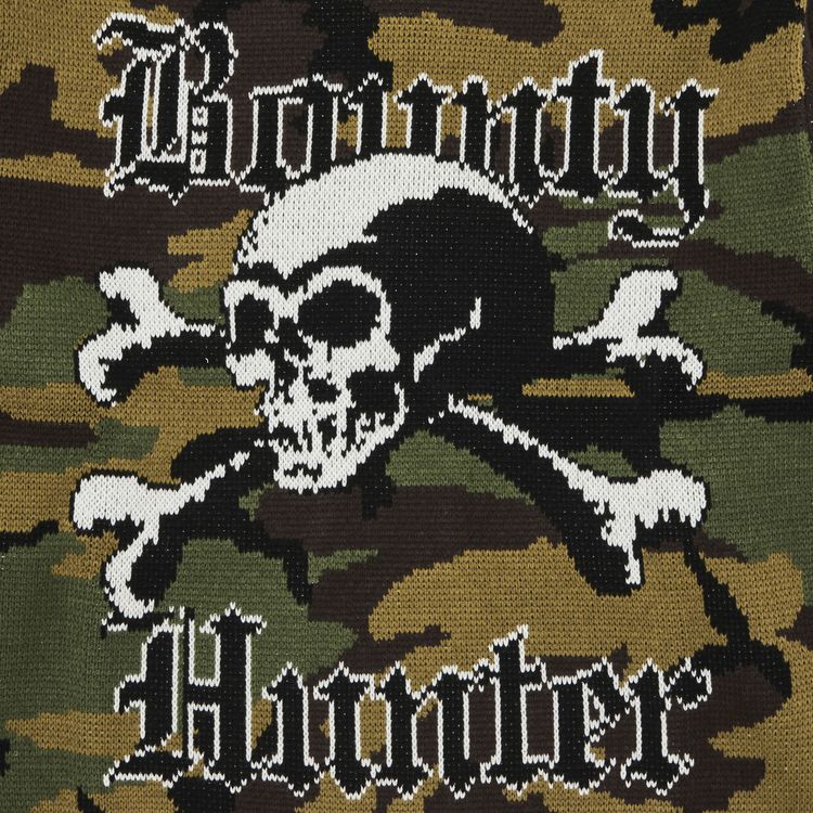 Supreme x Bounty Hunter Sweater Woodland Camo