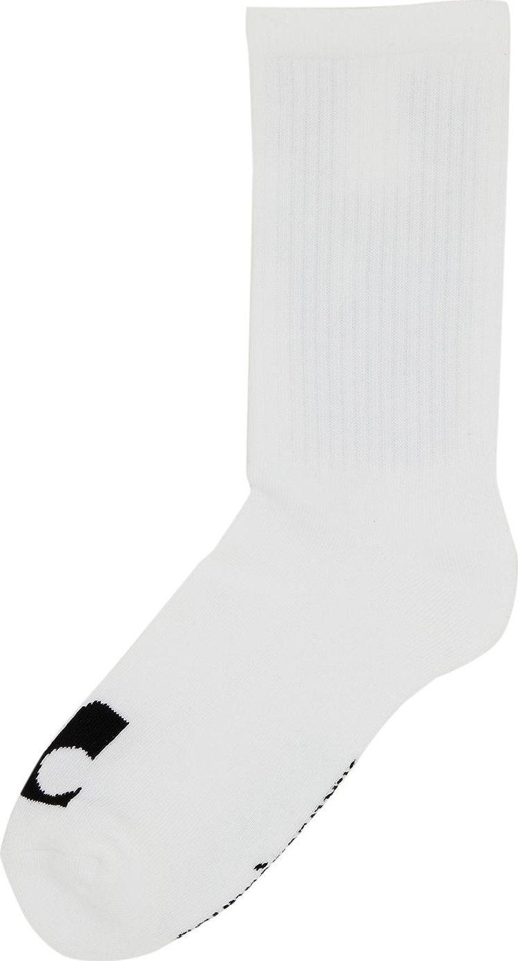 Courreges United Resistance Socks Blanc OptiqueNoir