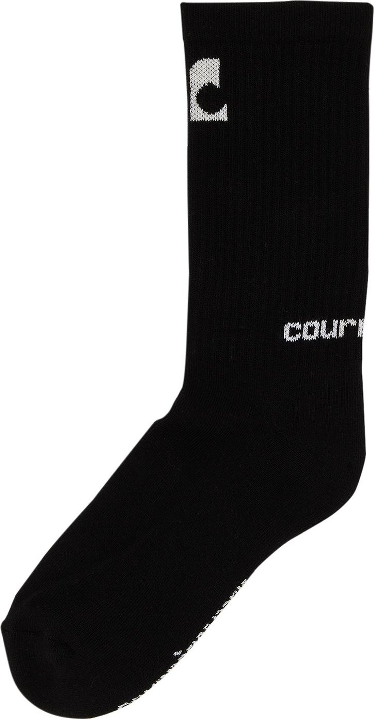 Courreges AC Sports Socks NoirBlanc Optique