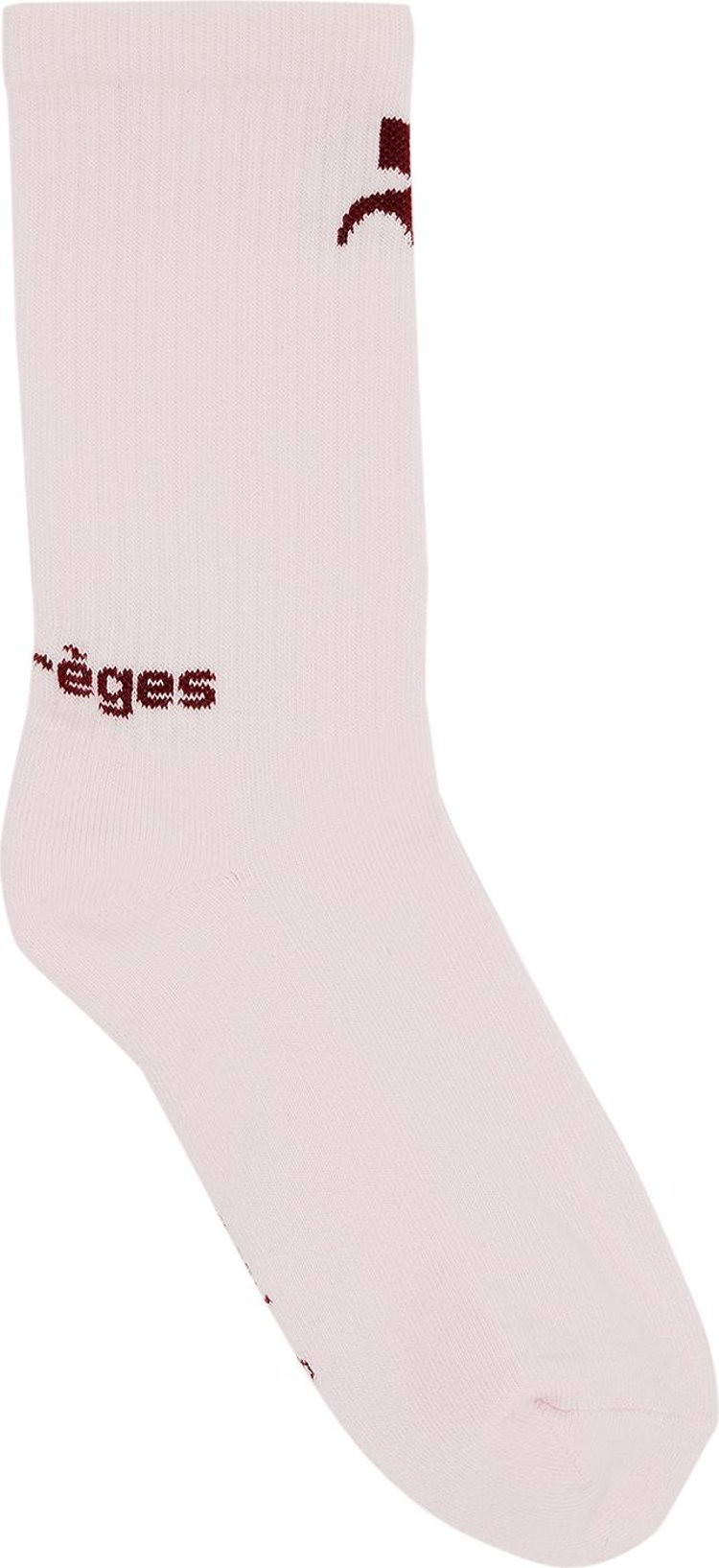 Courreges AC Sports Socks Powder PinkGroseille Fonce