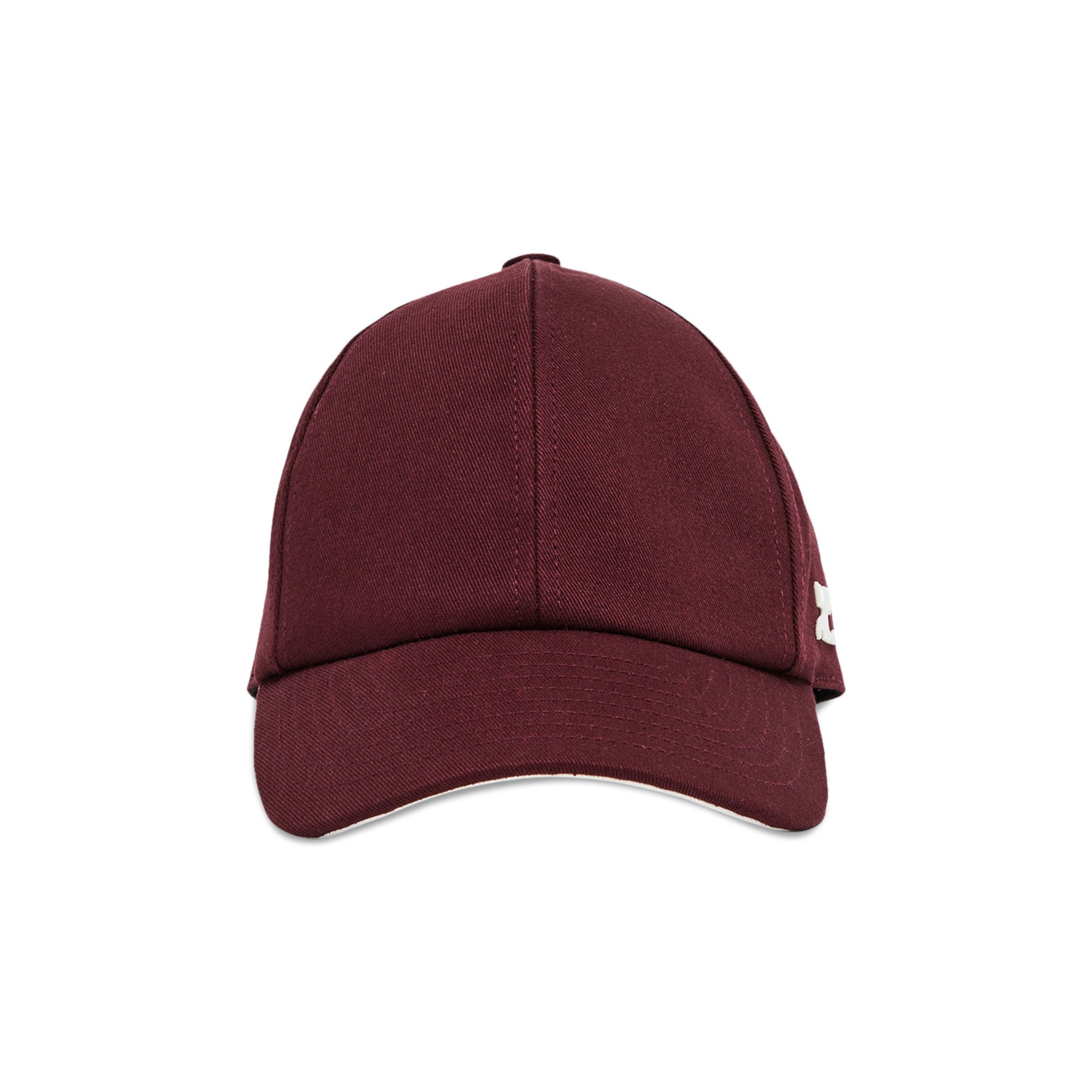 Buy Courrèges Signature Cap 'Burgundy' - 123ACT002CO0024BG | GOAT