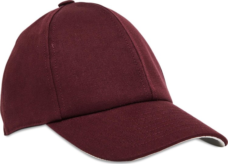 Courreges Signature Cap Burgundy