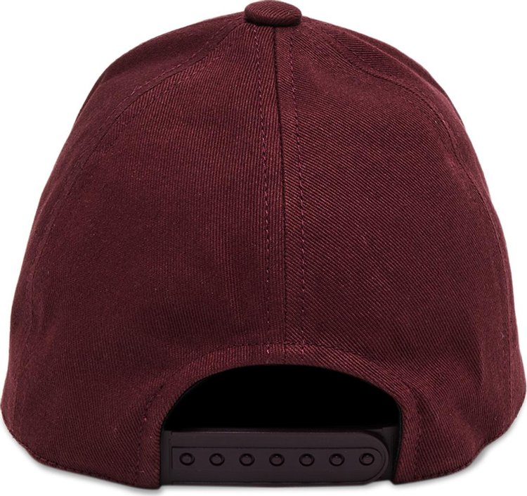 Courreges Signature Cap Burgundy