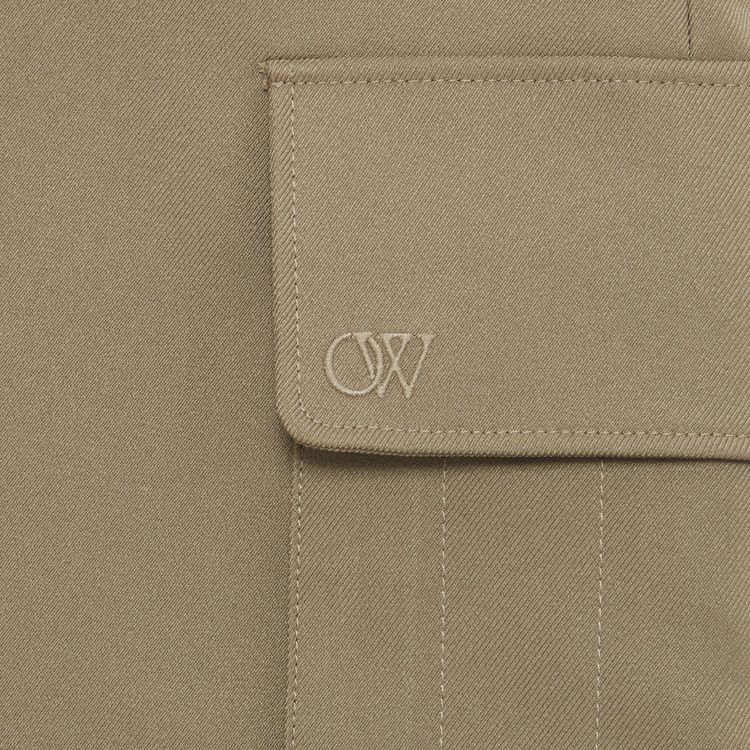 Off White Emblem Drill Cargo Pant BeigeBeige