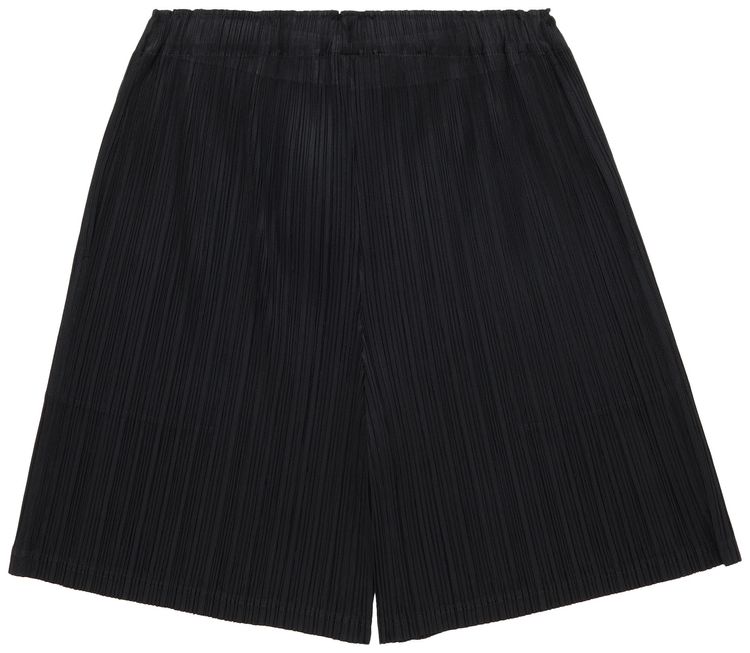 Pleats Please Issey Miyake Pleated Shorts Black