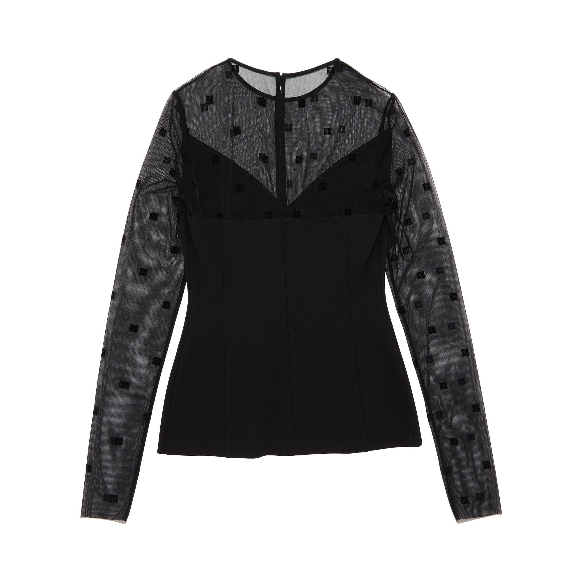 早い者勝ち【GIVENCHY】4G チュール ボディスーツ、ブラック High_Resolution_JPG-