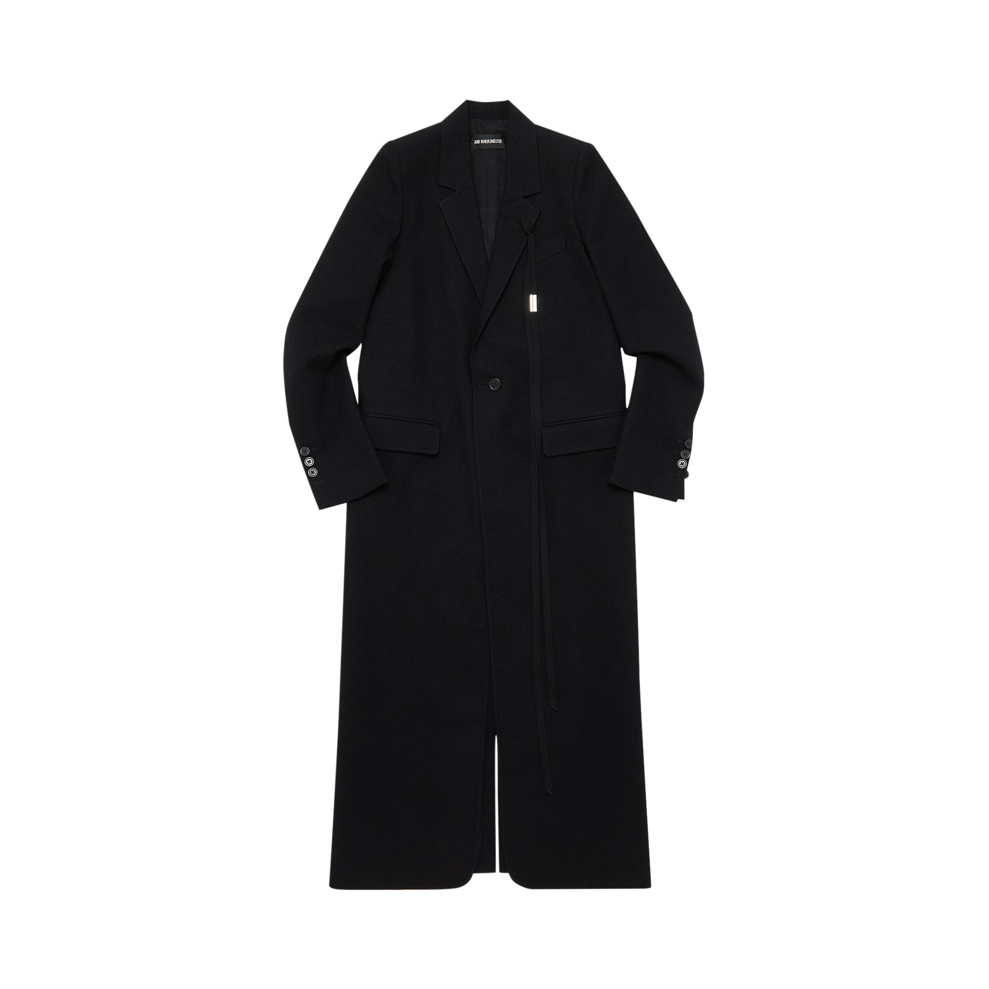 Buy Ann Demeulemeester Lieke Straight Tailored Brushed Wool Coat