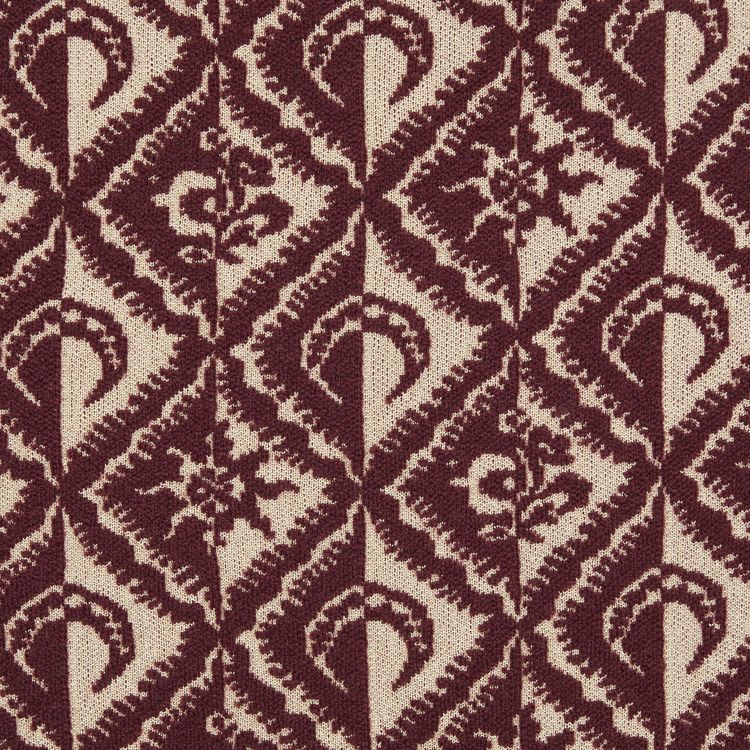 Marine Serre Moon Diamant Knit Jacquard Sleeveless Pullover RedNeutrals