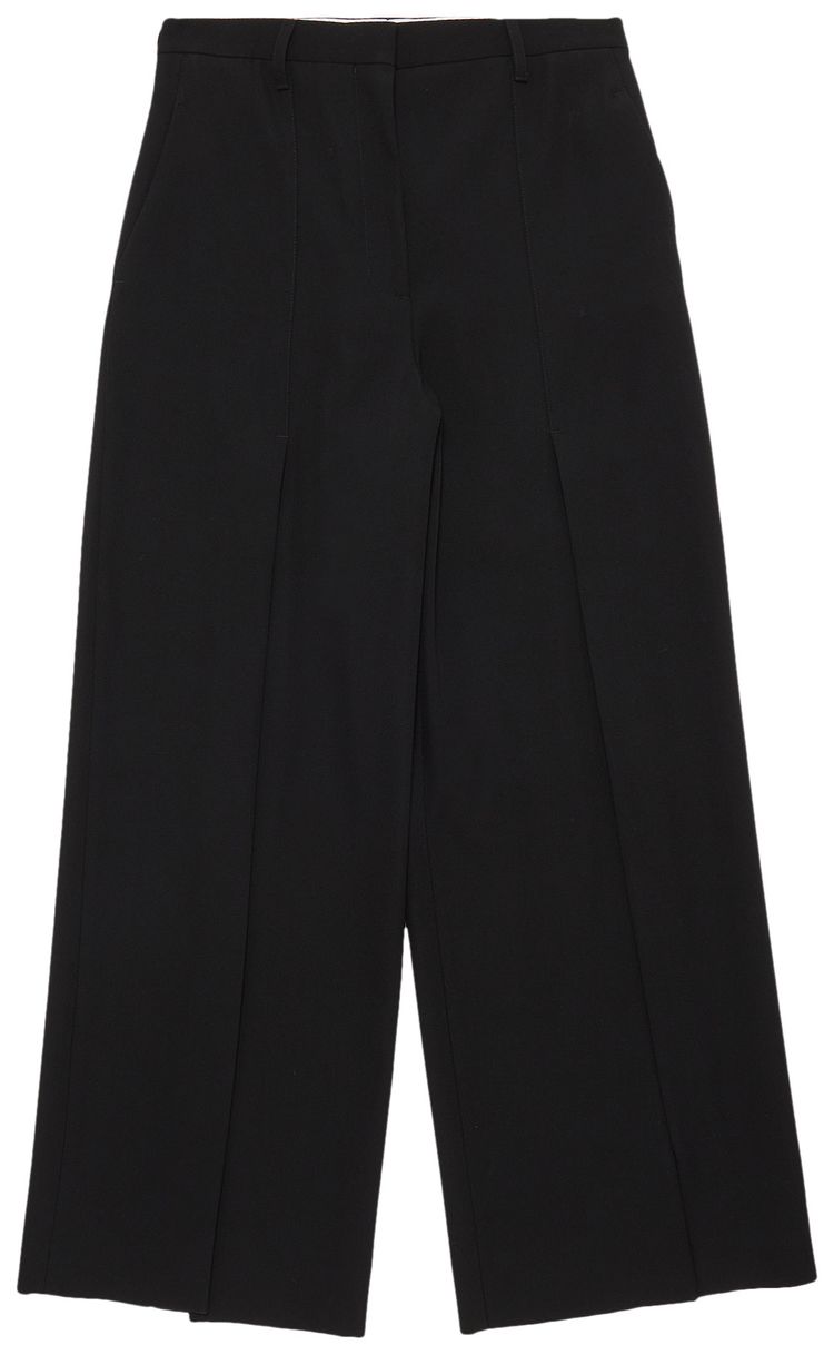 Burberry Wide Leg Trousers Black