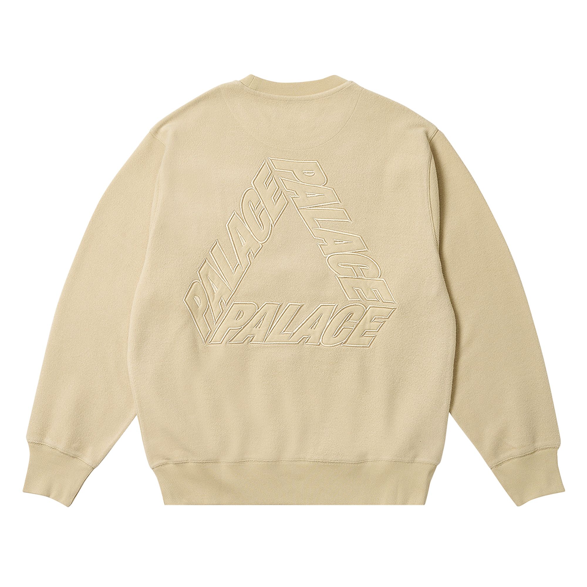Buy Palace Reverse P-3 Crew 'Camel' - P25CS116 | GOAT CA
