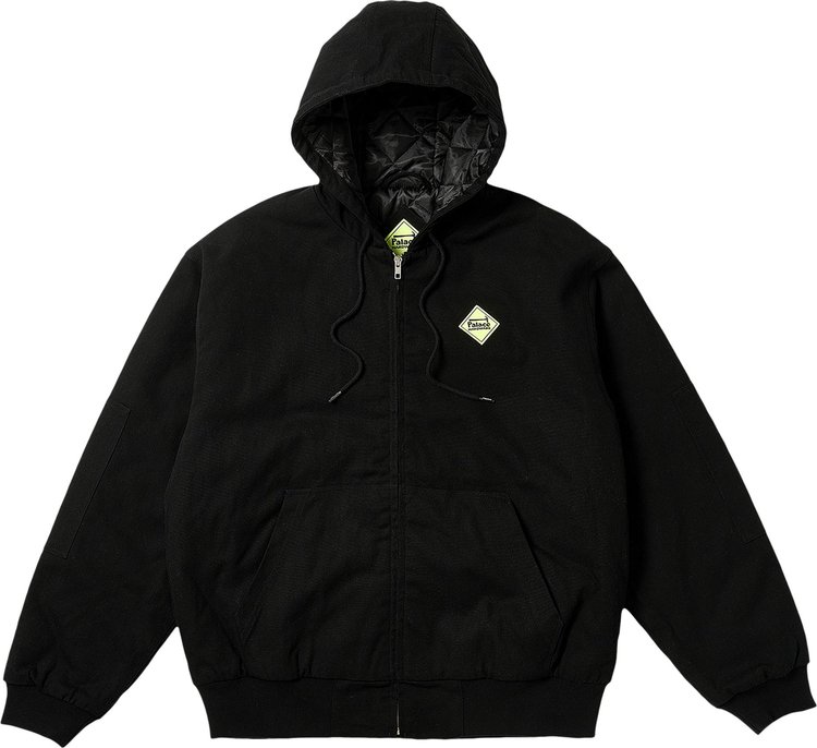 Buy Palace Hardware Hooded Workwear Jacket 'Black' - P25JK089 | GOAT