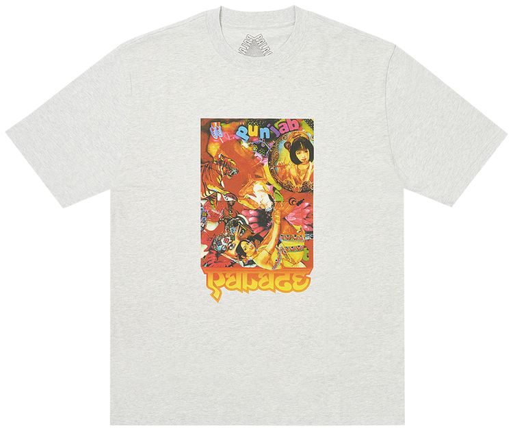 Palace Chila T Shirt Grey Marl