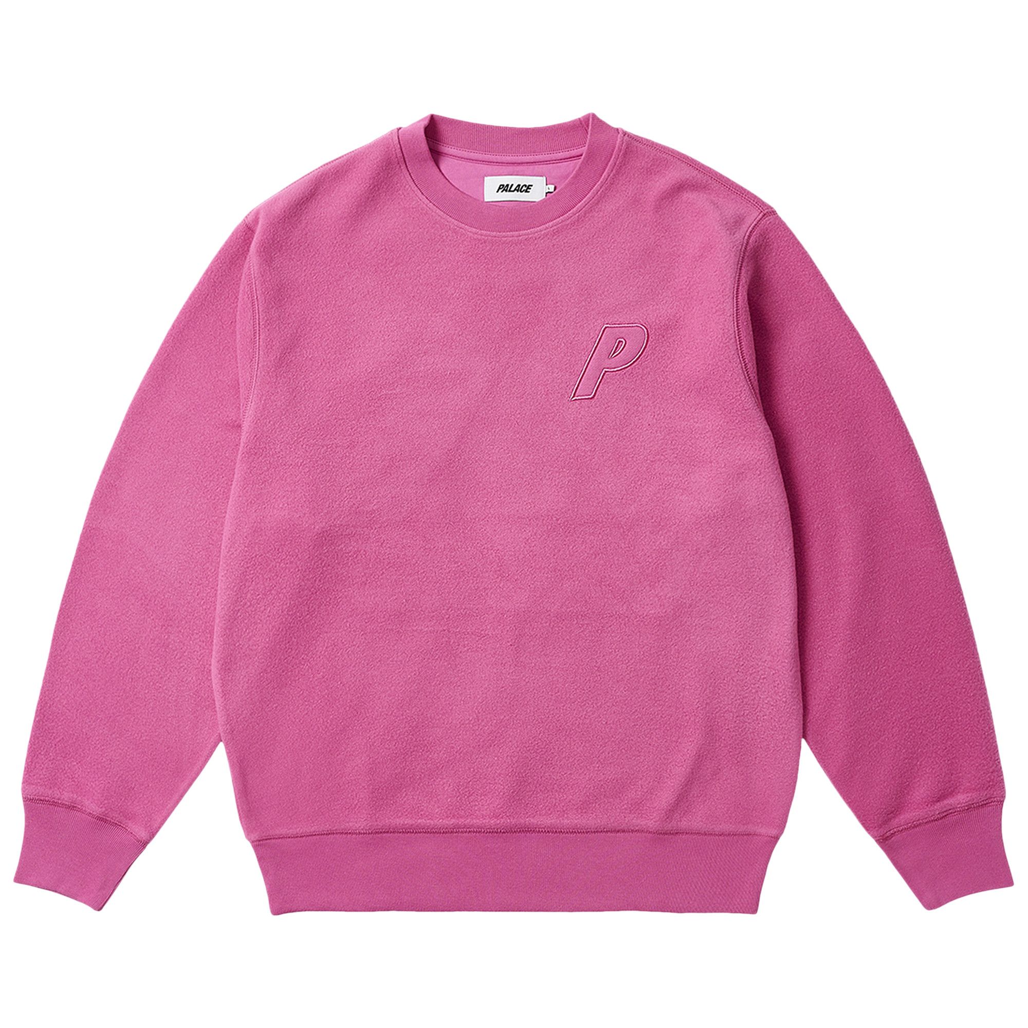 Buy Palace Reverse P-3 Crew 'Shock Pink' - P25CS102 | GOAT DE