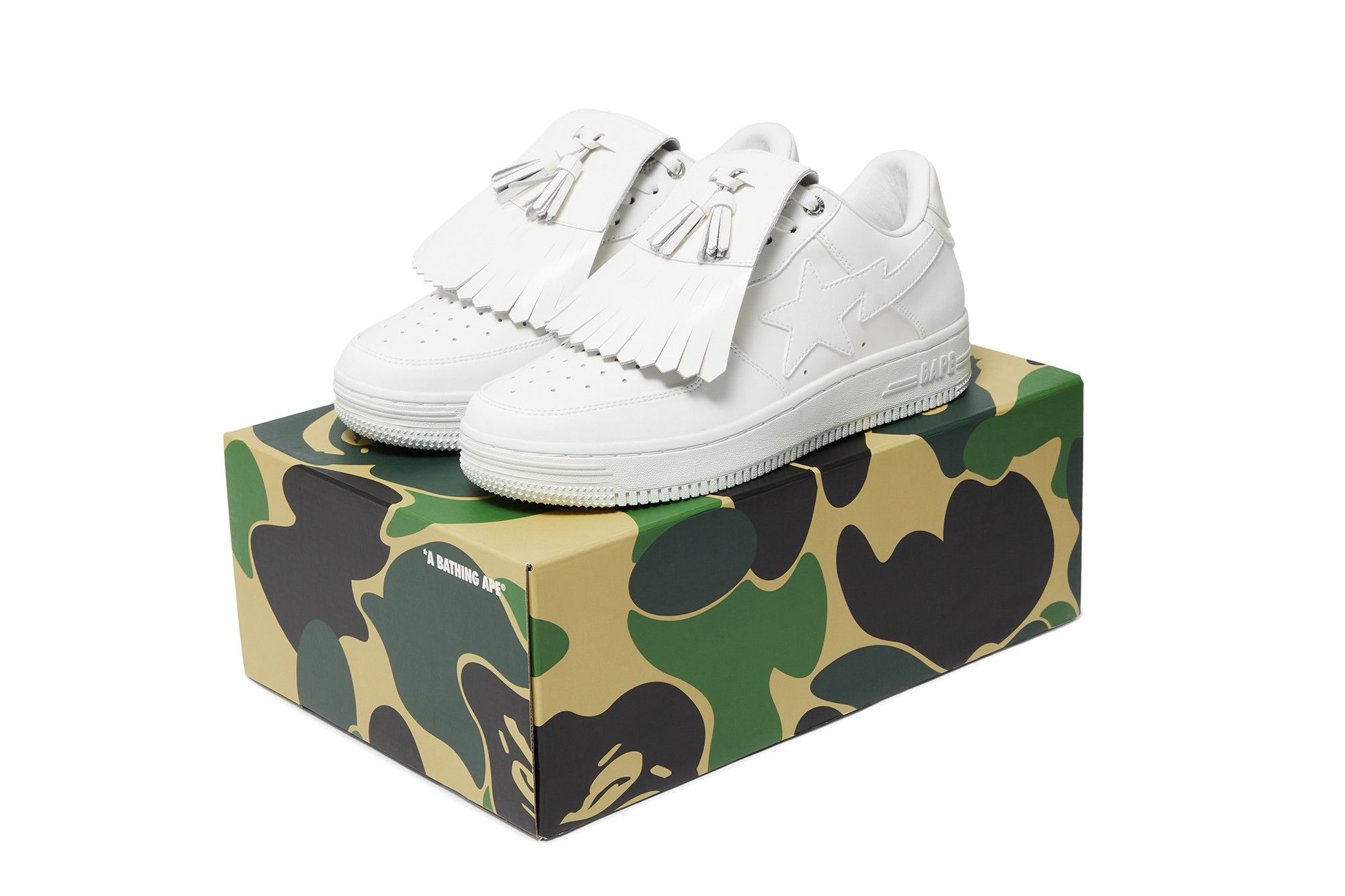 Buy GOAT x Bapesta M1 Removable Tassel 'White' - 1J70191003