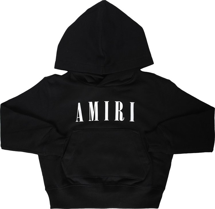 Buy Amiri Logo Pullover Hoodie 'Black' - PF22KJL001 001 BLAC | GOAT
