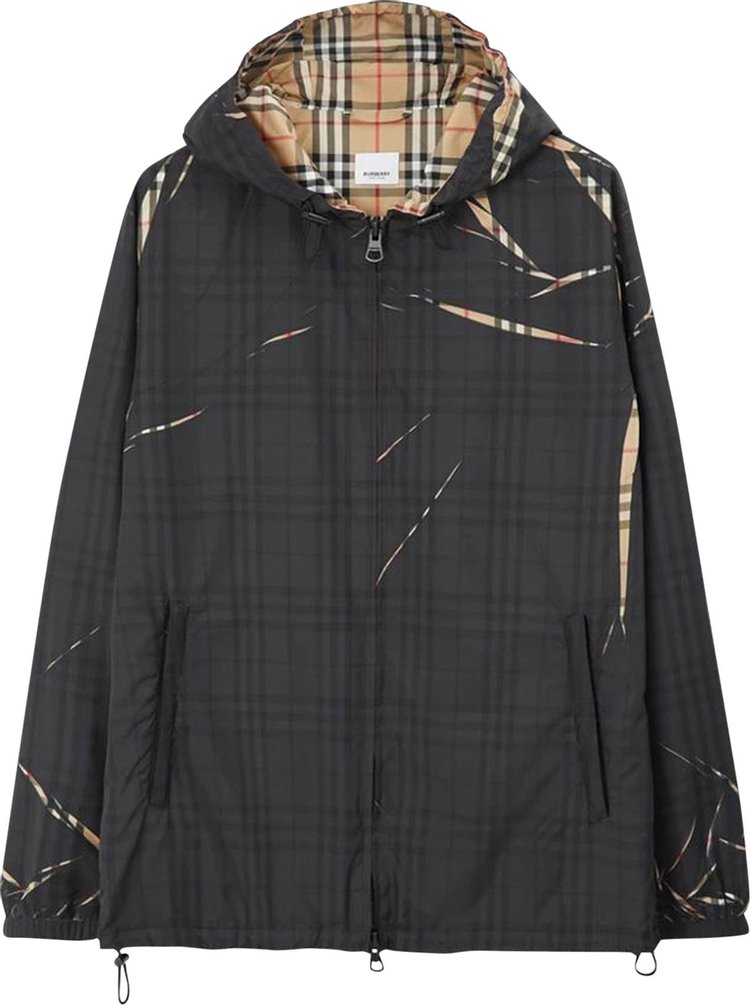 Burberry Sliced Check Jacket Black