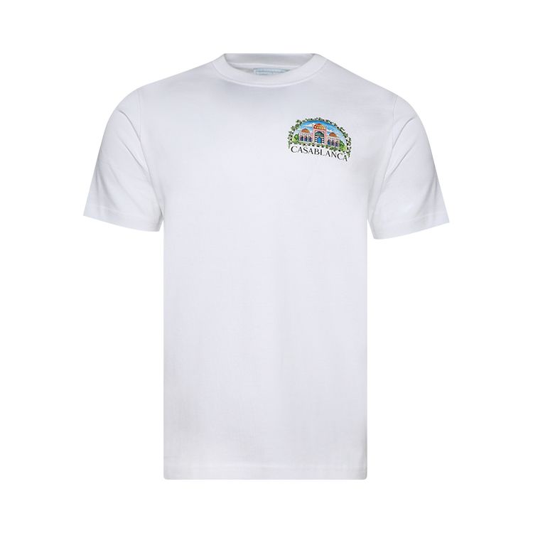 Casablanca Vue De Damas Printed T Shirt White