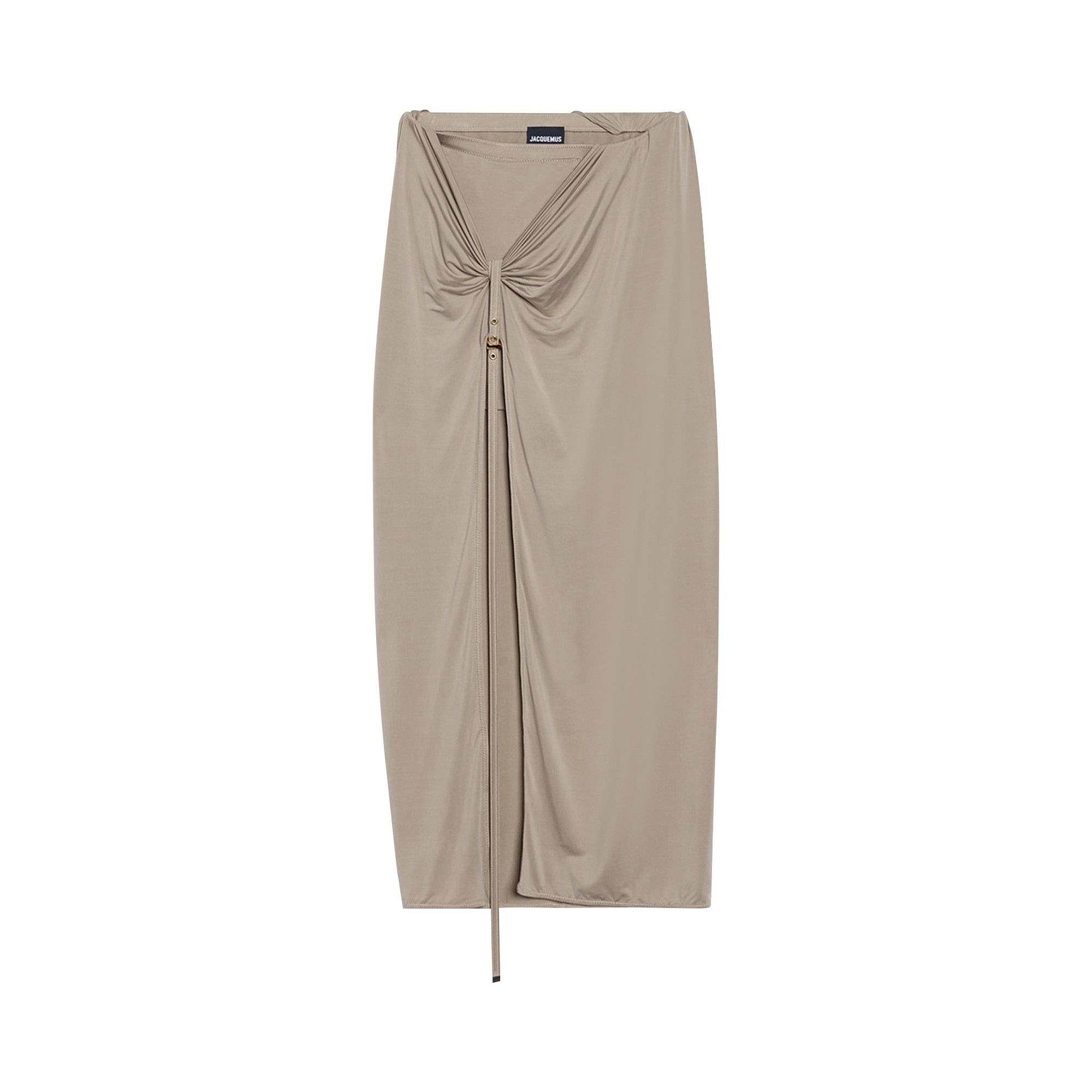 Buy Jacquemus La Jupe Pareo Croissant Midi Skirt Light Khaki