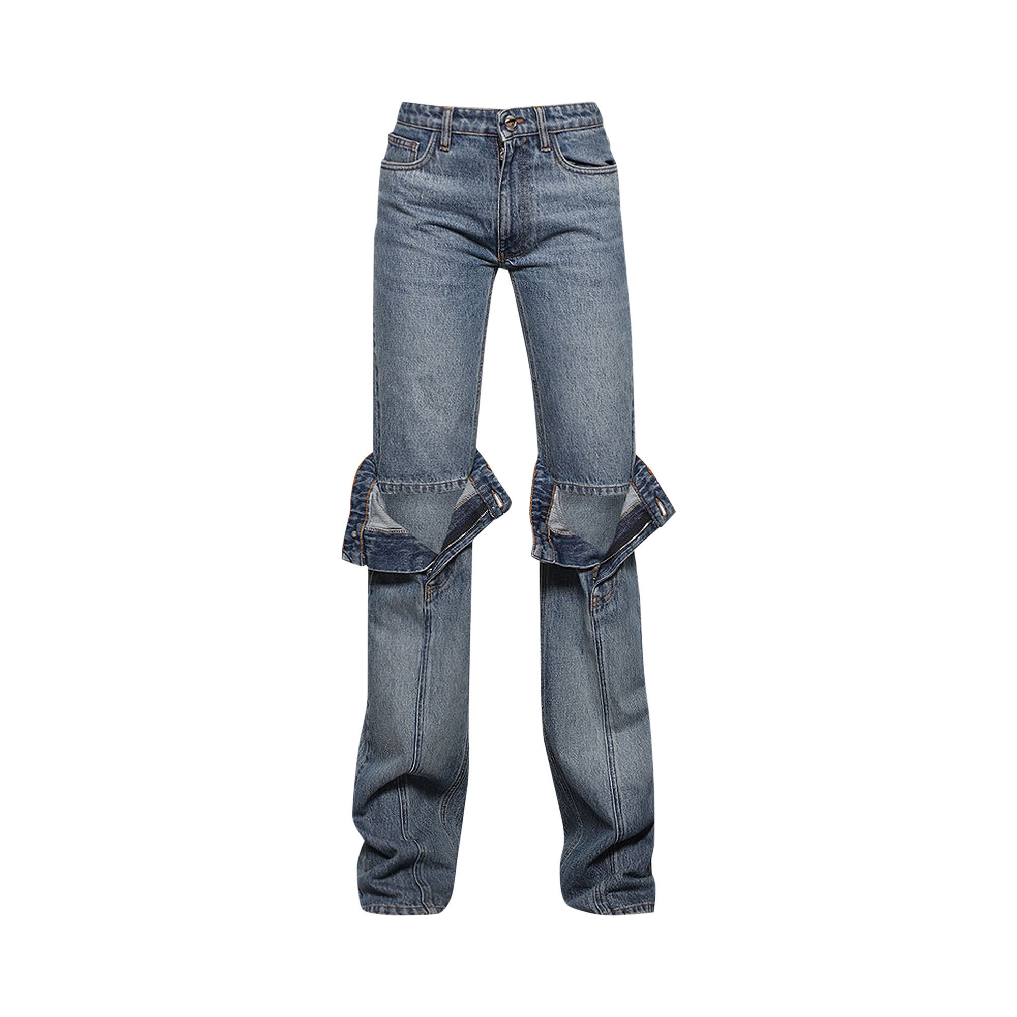 デニム・ジーパン COPERNI 'Open Knee' jeans Blue COPP55252 Coperni - Open Knee Jeans – Simonett