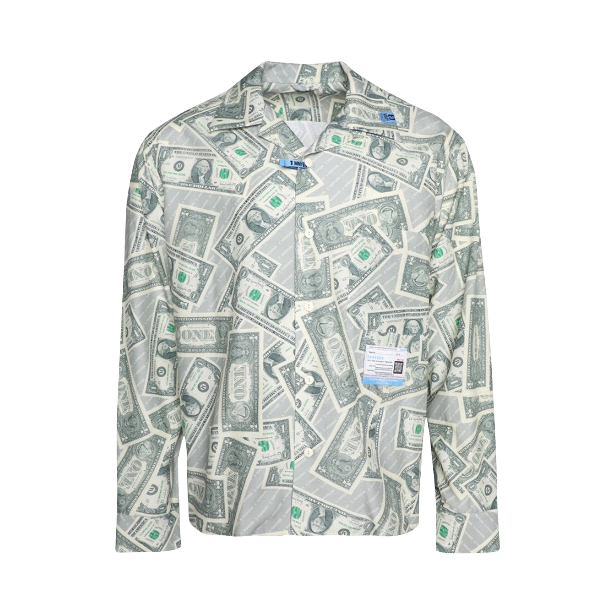 Buy Maison Mihara Yasuhiro Dollar Bill Printed Shirts 'Light Green