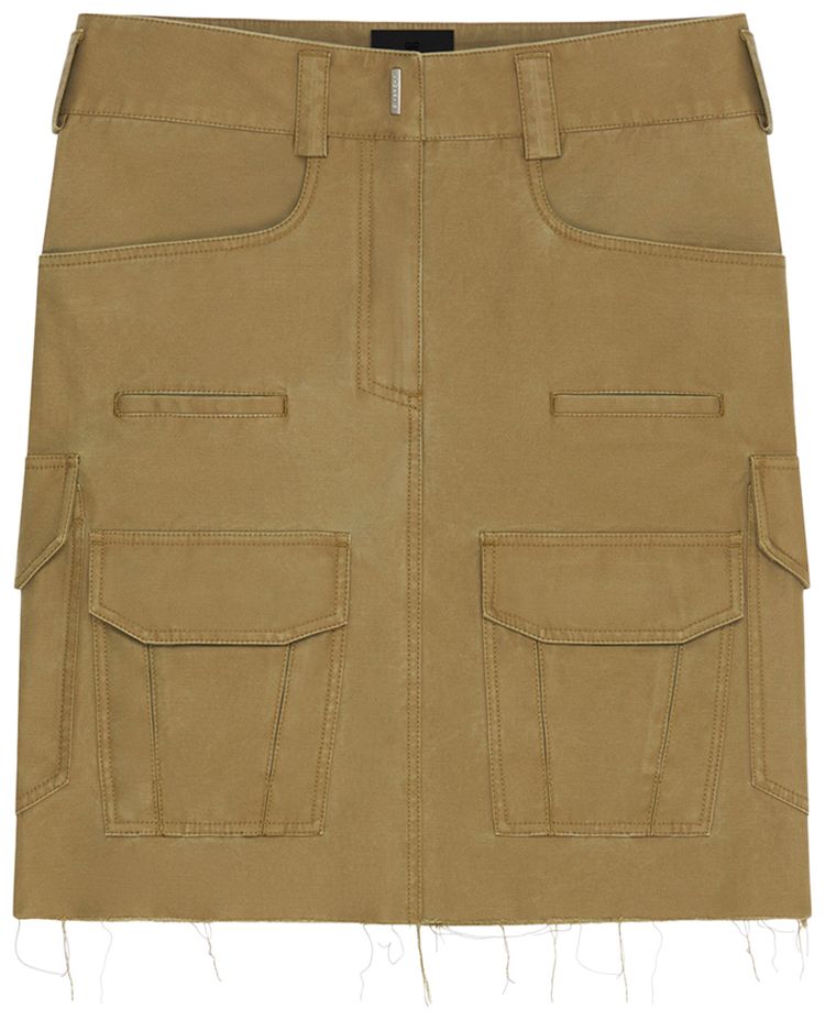 Givenchy Cargo Skirt Olive Green