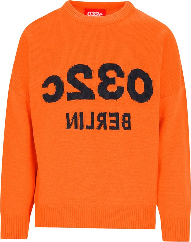 032C Safety Orange Selfie Sweater Orange