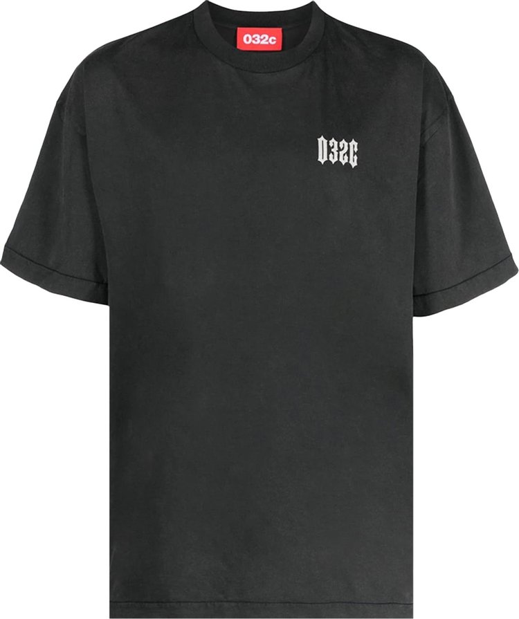 032C Kepler System American Cut T-Shirt 'Faded Black'
