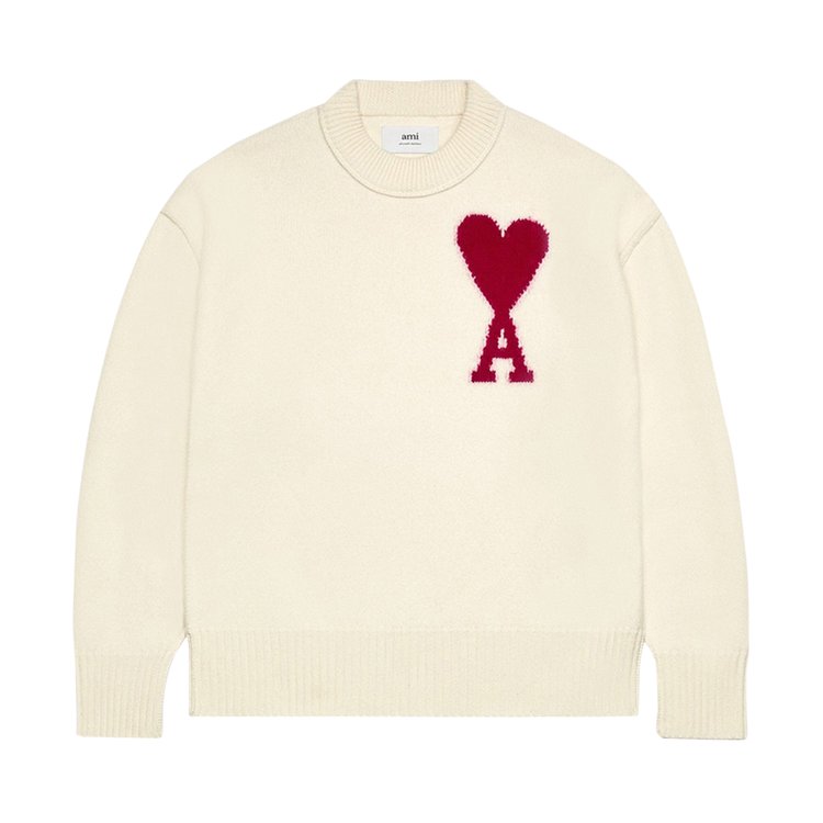 Ami ADC Sweater 'Off White/Red'
