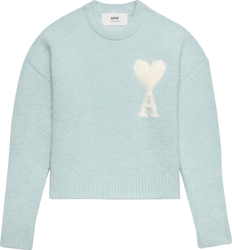 Ami ADC Sweater 'Aquamarine/Ivory'