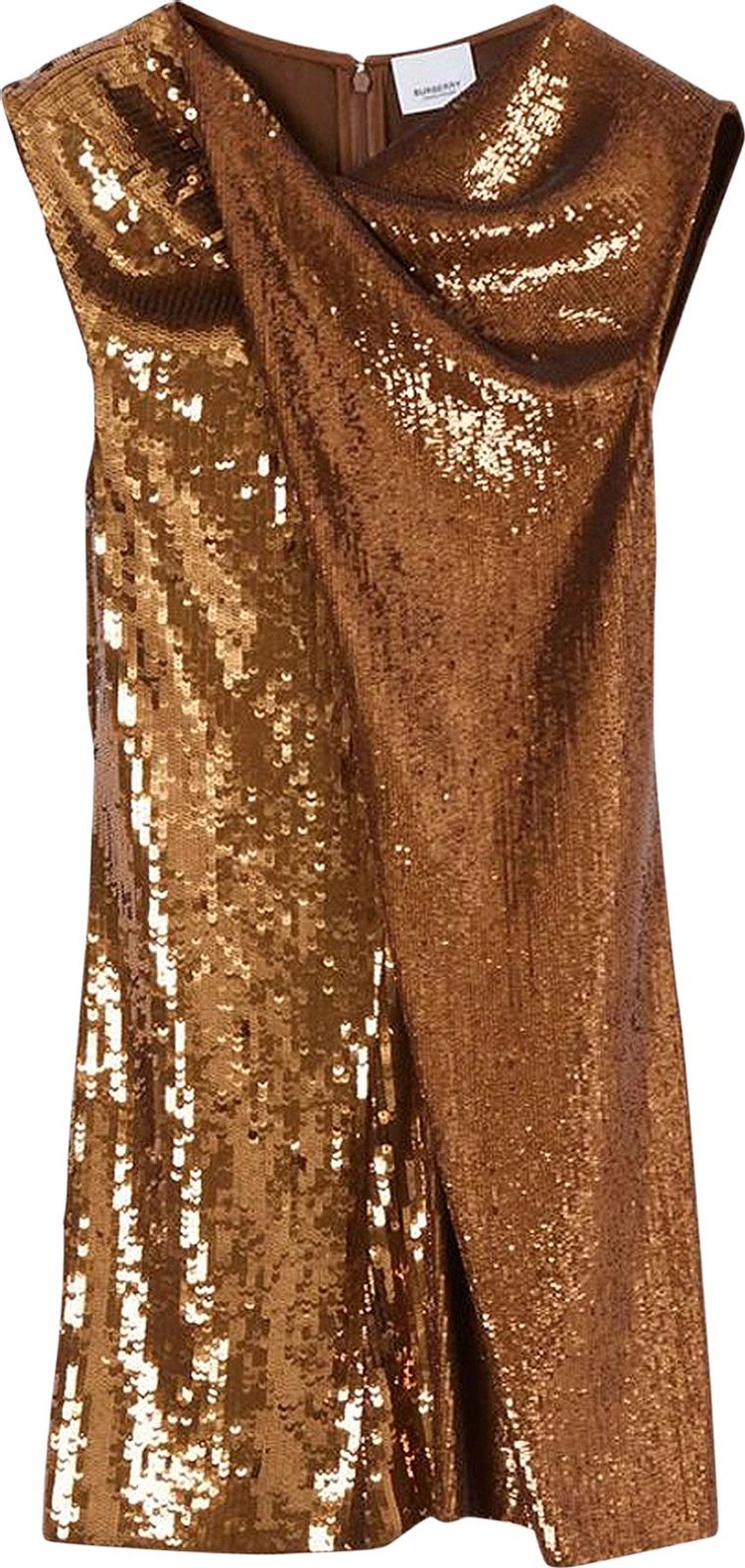 Burberry Sequined Jersey Dress 'Dark Birch Brown'