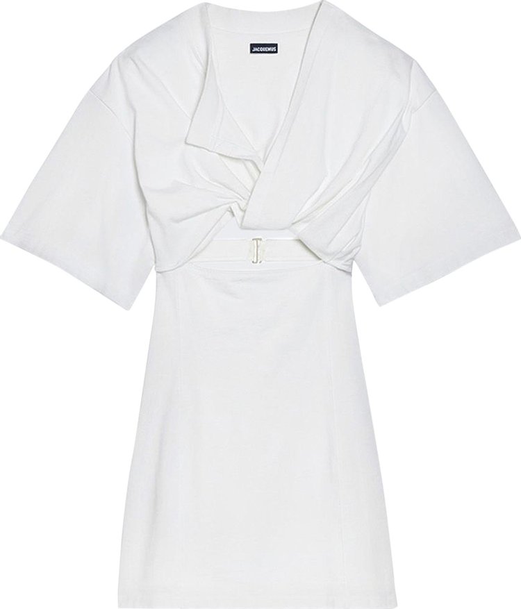 Jacquemus La Robe T-Shirt Bahia Mini Dress 'White'