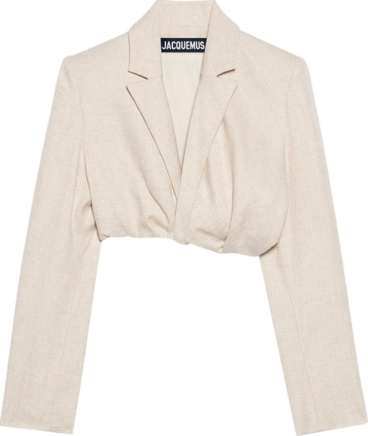 Jacquemus La Veste Bahia Courte Light Beige