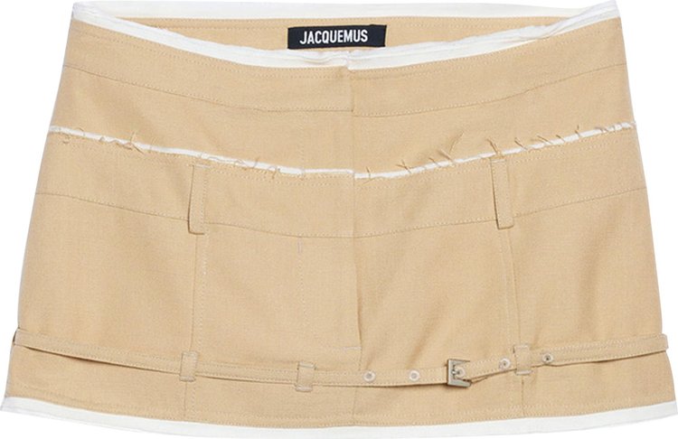 Jacquemus La Jupe Caraco Mini Skirt 'Beige'