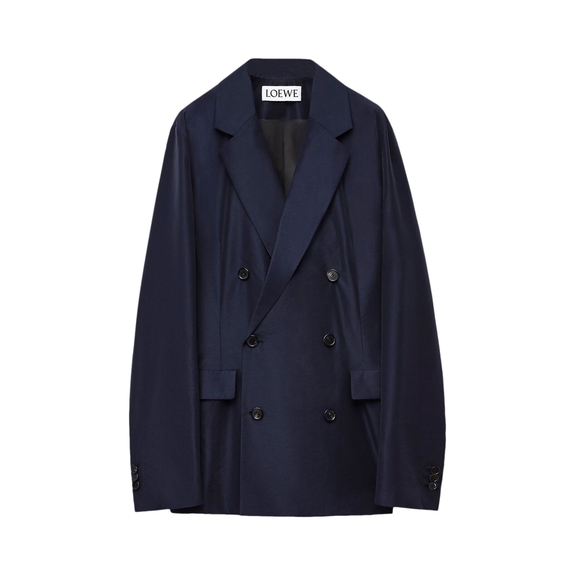 Loewe Double Breasted Jacket Midnight Blue