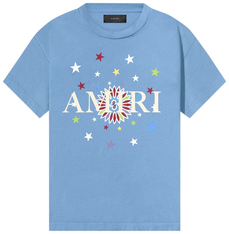 Buy Amiri Kids Stars Graphic Tee 'Baby Blue' PS23KJT005 853 BABY GOAT