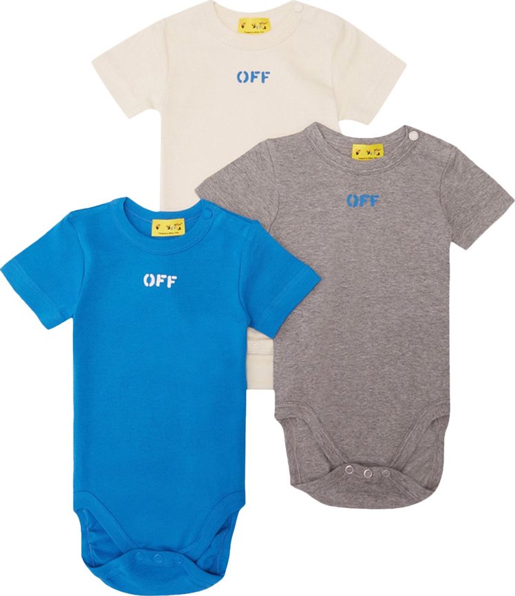 Off-White Kids Off Stamp Short-Sleeve Body T-Shirts (3 Pack) 'Multicolor'