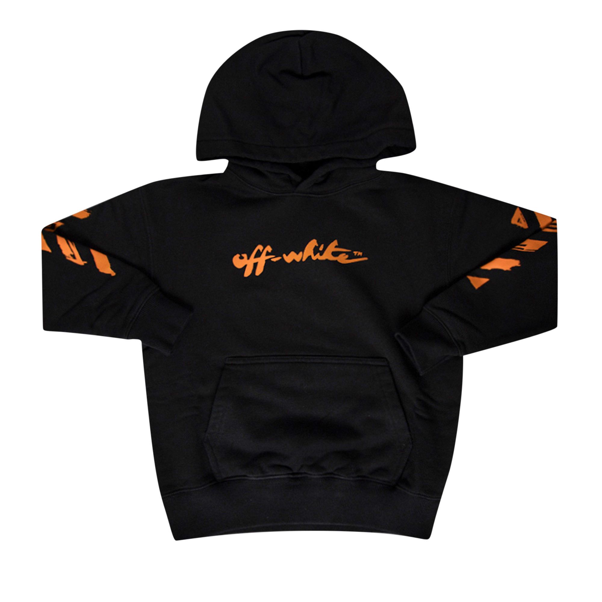 Off white black hotsell and orange hoodie