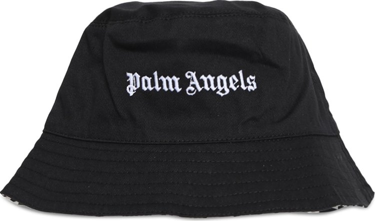 Buy Palm Angels Kids Logo Damier Double Bucket Hat 'Black/White' -  PBLA001F22FAB0021001