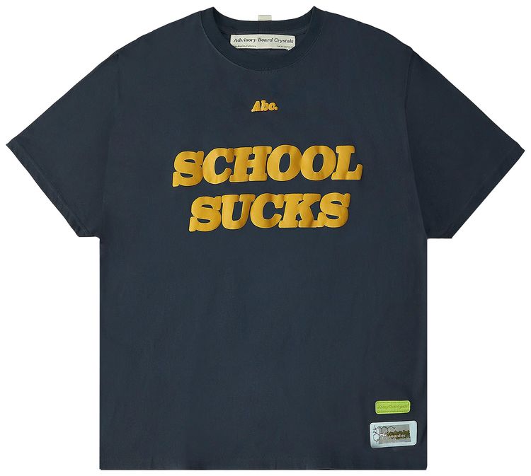 Advisory Board Crystals School Sucks T Shirt Navy